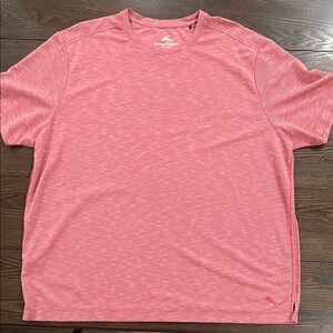 Tommy Bahama Pink Heathered Short Sleeve Tee